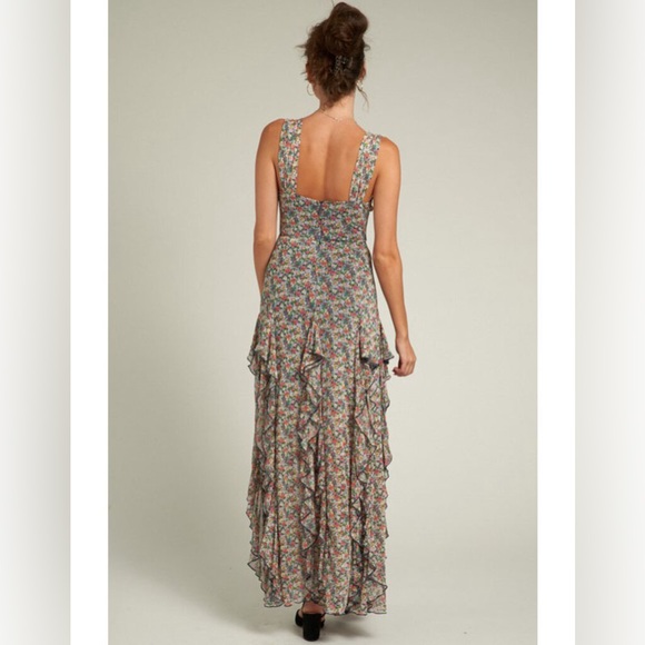 Floral Mesh Maxi Dress - Picture 4 of 5